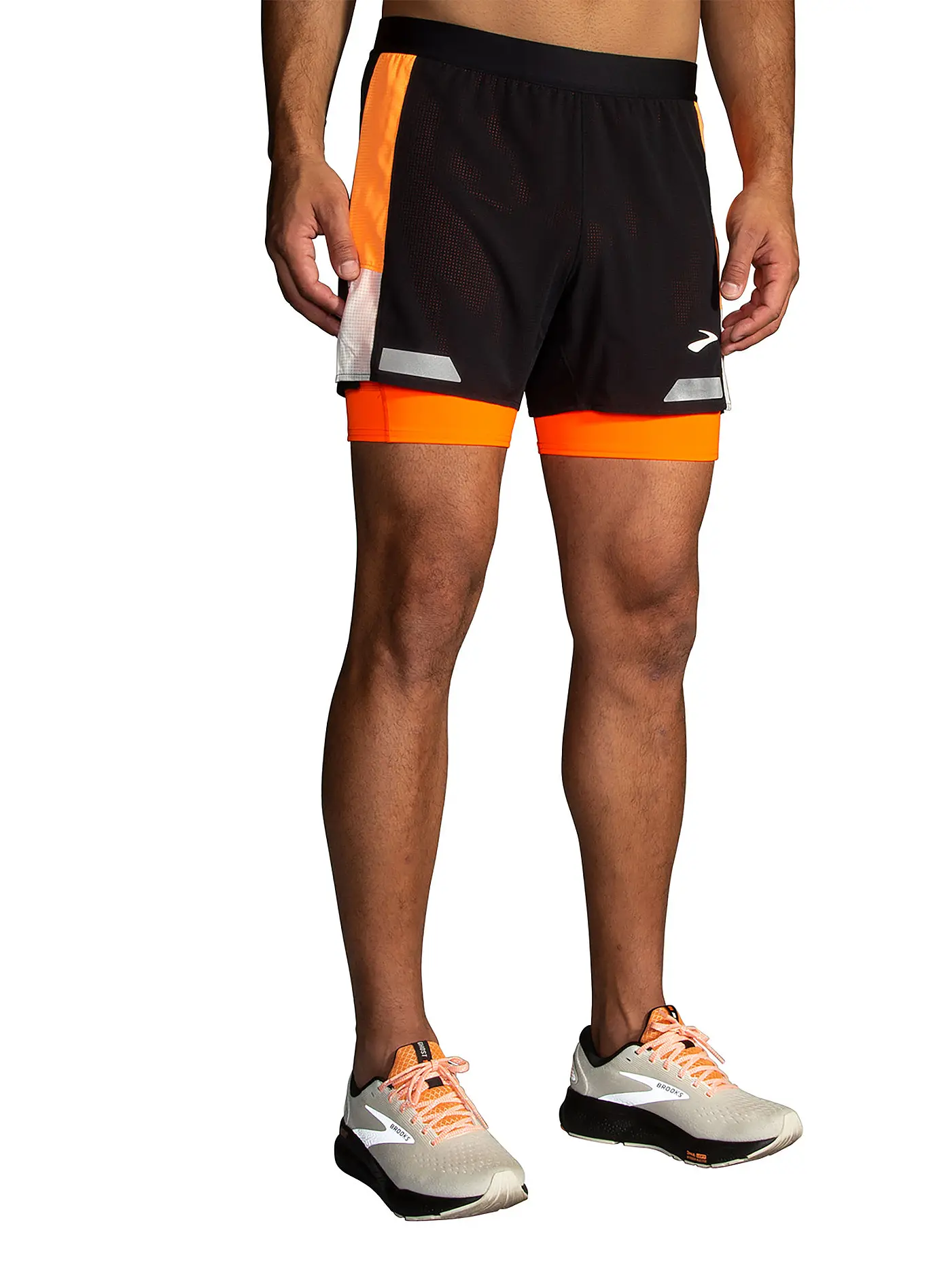 BROOKS | Herren Laufshort Run Visible 5" 2in1 2.0 | 